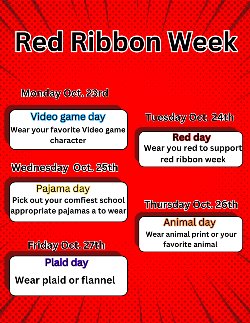 Red Ribbon  spirit week